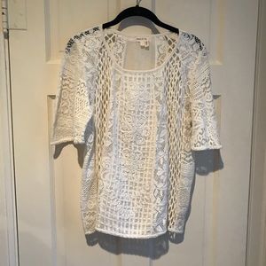 Nwot Anthropologie Meadow Rue Danut Lace Blouse - image 1